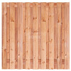 Actie JWOODS Tuinscherm Red Wood 19-planks 180x180 cm Geschaafd
