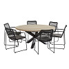 Elba Dining set met Louvre tafel