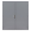 Hardhouten dubbele dichte deur Prestige, 202 x 221 cm., grijs gegrond