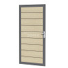 Aluminium deur houtmotief eiken 90 x 183 cm.