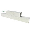 Patioblok Strak 60x15x15 cm Noors Wit