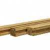 Grenen sleufpaal, 8,8x8,8x270 cm, t.b.v. 28 mm profielplanken, hoekpaal, groen geïmpregneerd