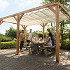 HDPE harmonicadoek 290 x 300 cm., incl. bevestigingsmateriaal, antraciet