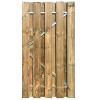 Grenen Privacy Tuindeur Recht op verstelbaar stalen frame 100x195 cm