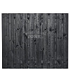JWOODS Tuinscherm 21-Planks Recht Verticaal 180x150 cm Zwart Gespoten