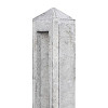 Beton Hekwerk Hoekpaal (2sp) 10x10x145 cm, Grijs