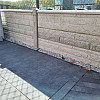 Beton Onderplaat 20x4,8x184 cm, Grijs Rotsmotief