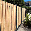 ACTIE SCHAGEN: Douglas fijnbezaagd plankenscherm 19-planks 15 mm, 180 x 180 cm t.b.v. betonsysteem,