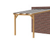 Jwoods DHZ Veranda polycarbonaat 306x400cm, aanbouw