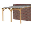 Jwoods DHZ Veranda polycarbonaat 506x400cm, aanbouw