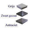 paalm. met sierrand 100x100 glad grijs