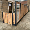 Red Wood Tuindeur Geschaafd op stalen frame 100x90 cm