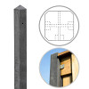 Beton Hoekpaal (3sp) 10x10x280 cm, Antraciet tbv Scherm 180