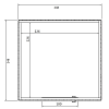 JWOODS Berging 196x248 cm, Geschaafd met horizontaal triple zwart