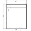 JWOODS Berging 248x248 cm, Geschaafd met horizontaal triple zwart