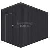 JWOODS Berging 248x248 cm, Geschaafd met horizontaal triple zwart