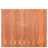 Tuinscherm Dronten geschaafd onbehandeld hardhout 21-planks 180x150 cm