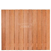 Tuinscherm Hoorn geschaafd onbehandeld hardhout 23-planks 180x150 cm