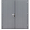 Hardhouten dubbele dichte deur Prestige, 202 x 221 cm., grijs gegrond