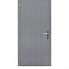 Hardhouten enkele dichte deur Prestige, 109 x 21 cm., linksdraaiend, grijs gegrond