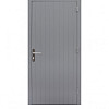 Hardhouten enkele dichte deur Prestige, 109 x 21 cm., rechtsdraaiend, grijs gegrond