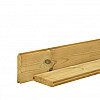 Grenen blokhutplank 2,8x14,5x300 cm, groen geïmpregneerd