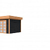 Douglas Topvision tuinhuis Roek, 300 x 300 cm., zwart geïmpregneerd / onbehandeld