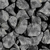 Basalt brokjes zwart 32-55 mm