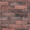 Restpartij Zwanenburg: ca. 8,5m2 Antieke trommel Dikformaat 6 cm rood/zwart