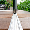 Glazen Schuifwand 282(B)x224(H) cm tbv voorzijde Buitenverblijf 900x300/370 cm met berging 300 cm (let op! 2x nodig)