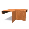 Overzetprofiel binnenhoek Cortenstaal 2 mm 30(x30)x15,4x15 cm