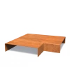 Overzetprofiel binnenhoek Cortenstaal 2 mm 30(x30)x20,4x5 cm