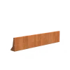 Keerwand recht Cortenstaal 3 mm 200x40 cm