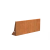Keerwand recht Cortenstaal 3 mm 150x60 cm