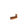 Keerwand binnenbocht Cortenstaal 2 mm 100x100x20 cm