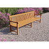 Parkbank Norwich onbehandeld teak 210x51x91 cm