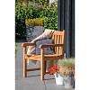 Blokstoel Birmingham onbehandeld teak 58x50x93 cm