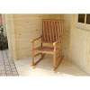 Schommelstoel Relax onbehandeld teak 60x51x108 cm