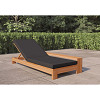 Lounger Danau (excl. kussen) onbehandeld teak 200x88x35 cm