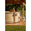 Hottub Basic met interne kachel onbehandeld geschaafd vuren