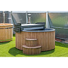 Hottub Deluxe met interne kachel thermisch gemodificeerd, geschaafd vuren