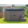 Hottub Deluxe Octa met interne kachel thermisch gemodificeerd, geschaafd vuren