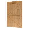Douglas enkele dichte deur XL 120x212,9 cm met kozijn onbehandeld (Incl. Hang en Sluitwerk)
