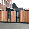 JWOODS Tuinscherm Red Wood 19-planks 180x130 cm Geschaafd