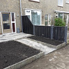 Tuinscherm Stuttgart zwart gespoten geschaafd grenen 21-planks 180x90 cm