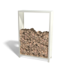 Houtopslag Indiana staal 120x40x180 wit (RAL9010)
