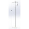Cortenstaal kantopsluiting geplet 150x0,4x13 cm
