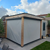 Vita Terrasscherm Zwart 255x251 t/m 300 cm Soltis 92 doek
