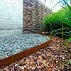 Cortenstaal kantopsluiting recht 150x0,2x15 cm