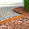 Cortenstaal kantopsluiting recht complete set 1500x0,2x15 cm